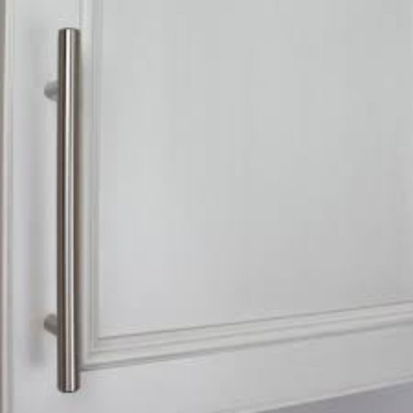 NEW Cabinet Drawer Solid Bar Pulls Brushed Stainless Steel Finish (Pack of 10) - Picture 9 of 10